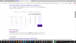 Hubble Constant (Ho) Hubble Horizon Distance Light Years Using Online Calculator (Screenshot) ...png