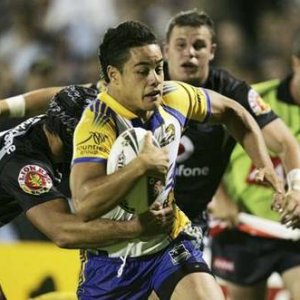 A game called NRL or Rugby League, i personally play it, iam halfback.