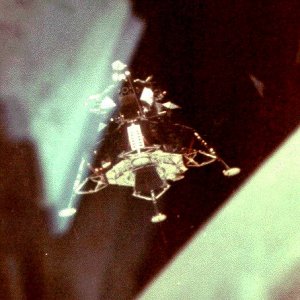 Michael Collins: Nice flying machine you have there Eagle, despite the fact your upside down.
Neil Armstrong: Somebodys upside down.