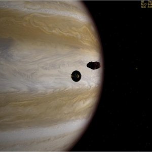 An unplanned fly-by of Amalthea after aborting a borked sling-shot to Saturn.