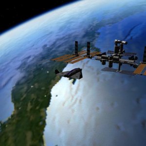 ISS rendevous over Italy