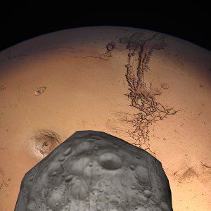 Mars and Phobos