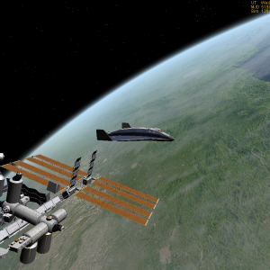 Delta Glider undocking from ISS