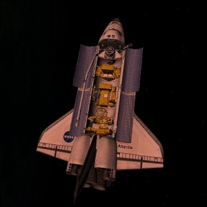 Orbiter STS 125 at sunset,(day1)