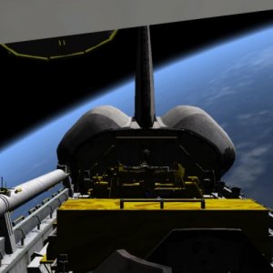 Orbiter STS 125 Cargo bay view