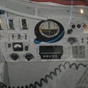 Pilots seat of a Gemini mockup