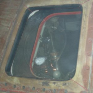 Window 1 of Kitty Hawk, with a visible white spot on the window that appeared to be cracked.
