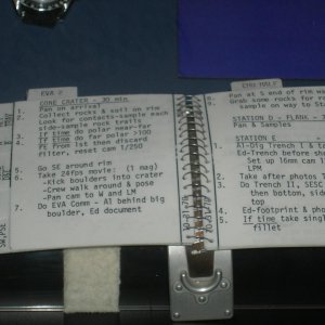 The lunar checklist used on Apollo 14