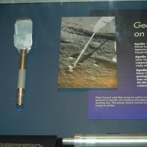 Lunar Scoop for collecting samples