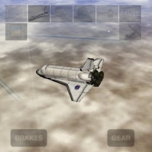 X-Plane Space Shuttle on the iPhone -
Coming into land.