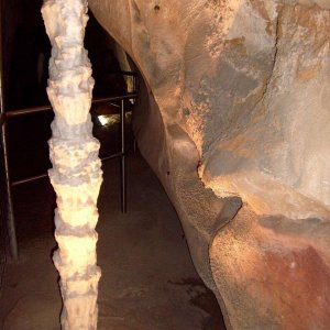 Tall (about 6') slender stalagmite