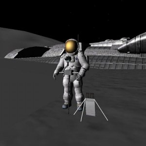 21) Duke takes a core sample near the wreck