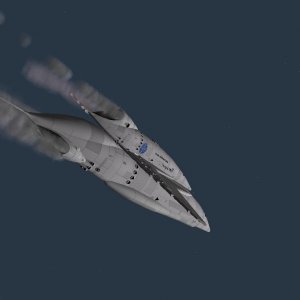 Shuttle "Orion" in flight