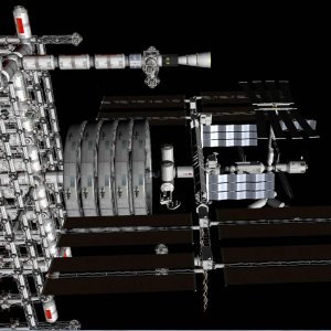 Closeup of ISS w SSTV