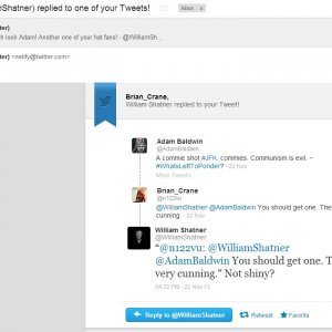 Shatner Tweets