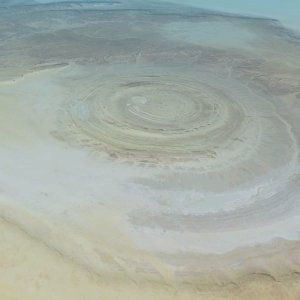 Richat structure in the western Sahara