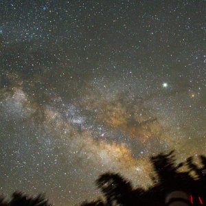 Milkyway Galaxy in Summer 2008 at Mt. Pinos California. USA