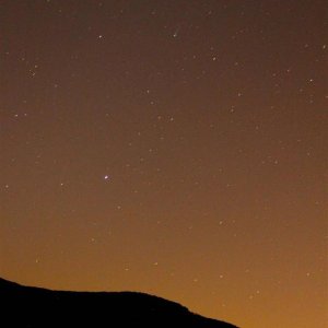 Comet Ison Nov-15-2013 Near Castaic Lake, California. USA