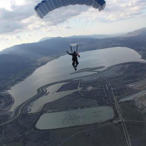 Beautiful day over Lake Elsinore.