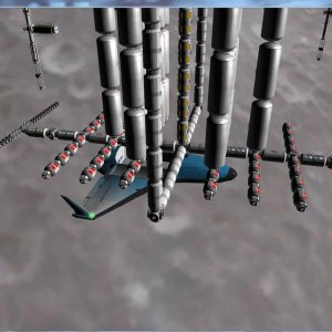 Closeup of the XR5 docked with the Lunar Station during Mission 140