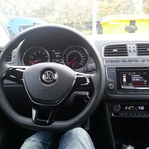 The cockpit of my new car.
