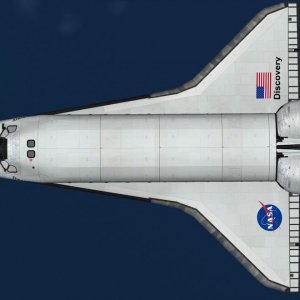 Discovery "sailing" over the Atlantic Ocean 350 Km above MSL
