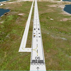 Unique runway texture