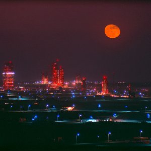 Cape Canaveral at night