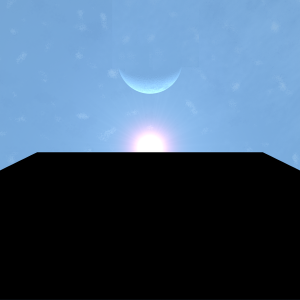 2001 Monolith, Sun, and Moon