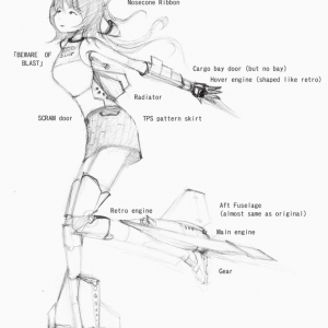 XR2 mecha girl with English