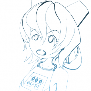 かわいいって言うな～
インクと青いライティング
