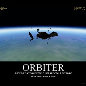Orbiter demotivator