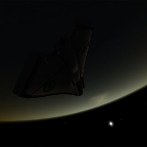 Orbital daybreak with Delta-Starliner G42 "Satori". (2)
