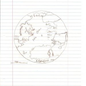 One half of a world. This was before my projections got too good.