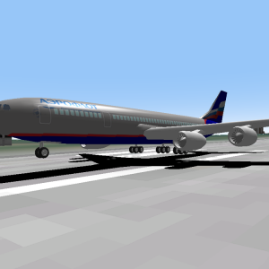 Aeroflot Il96 charter taking of from KSC...