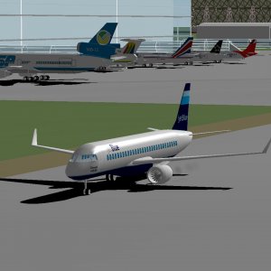 E190 Jet Blue Taxing