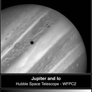 Jupiter and Io during transit