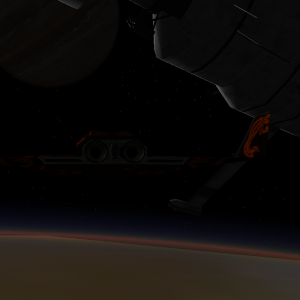 docking in low IO orbit