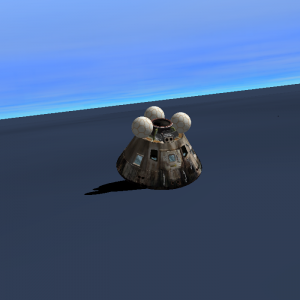 the capsule in the ocean