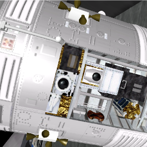 the inside of the service module