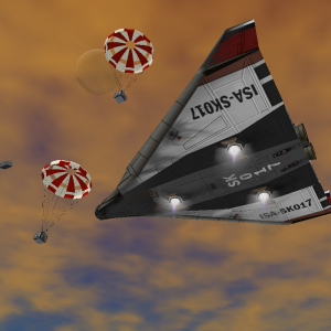another cargo chute drop operation