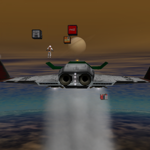 An UMmu jumped out of the DGIV high in the atmosphere to care at the dropped cargo