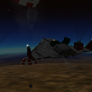 let's see if the chutes survive a reentry
