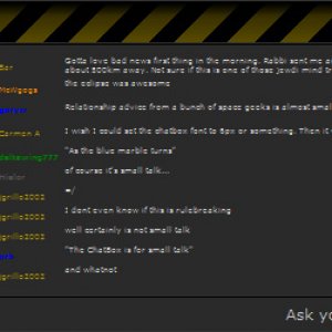 ChatBox with 6px font