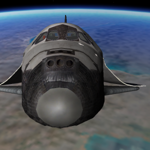 a space shuttle can look real funny, too