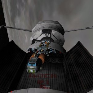 Lunar Orbit Search and Rescue team boards a crippled Arrow freighter.