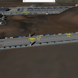 Carmen, Felux, Deltawing, Axertan and me on the runway.