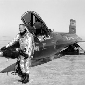 X 15 NASA Rocket Plane, Flown by Neil Armstrong in 1962