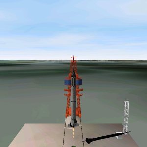 Alan Shepard lifts-off!