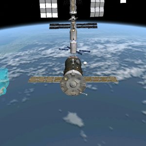 ProgressM-10M approaching ISS